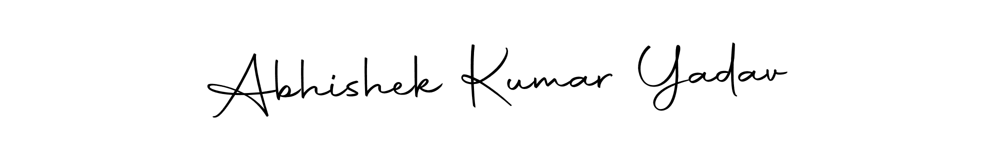 Design your own signature with our free online signature maker. With this signature software, you can create a handwritten (Autography-DOLnW) signature for name Abhishek Kumar Yadav. Abhishek Kumar Yadav signature style 10 images and pictures png