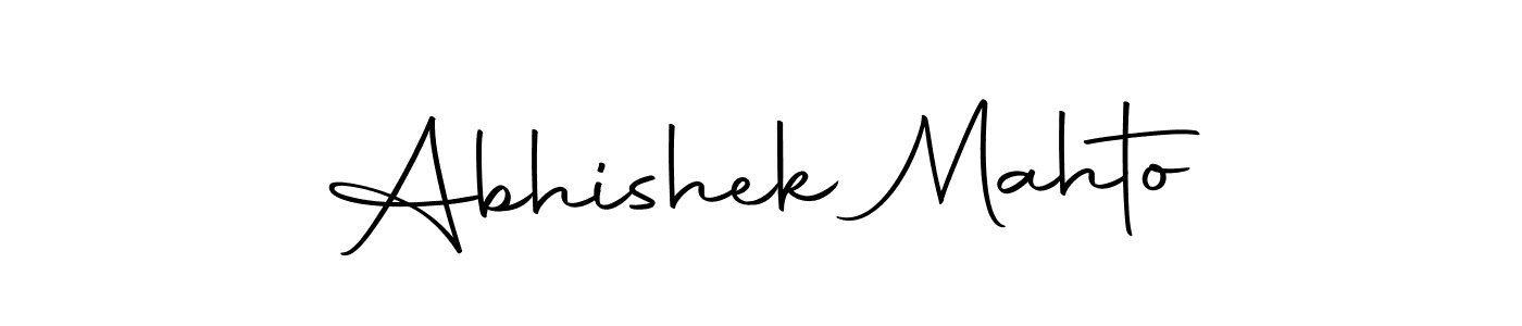 How to make Abhishek Mahto signature? Autography-DOLnW is a professional autograph style. Create handwritten signature for Abhishek Mahto name. Abhishek Mahto signature style 10 images and pictures png