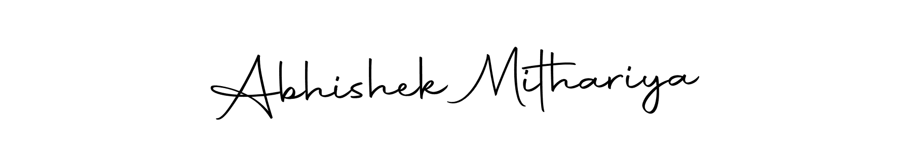 Design your own signature with our free online signature maker. With this signature software, you can create a handwritten (Autography-DOLnW) signature for name Abhishek Mithariya. Abhishek Mithariya signature style 10 images and pictures png