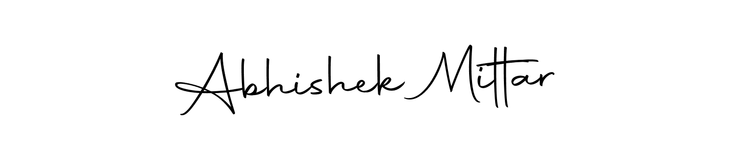 Make a beautiful signature design for name Abhishek Mittar. With this signature (Autography-DOLnW) style, you can create a handwritten signature for free. Abhishek Mittar signature style 10 images and pictures png