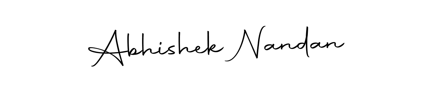How to make Abhishek Nandan signature? Autography-DOLnW is a professional autograph style. Create handwritten signature for Abhishek Nandan name. Abhishek Nandan signature style 10 images and pictures png