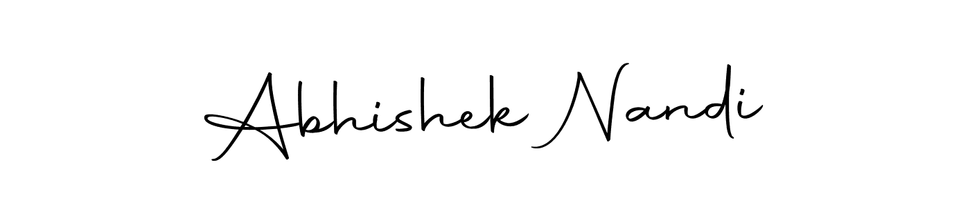 Make a beautiful signature design for name Abhishek Nandi. With this signature (Autography-DOLnW) style, you can create a handwritten signature for free. Abhishek Nandi signature style 10 images and pictures png