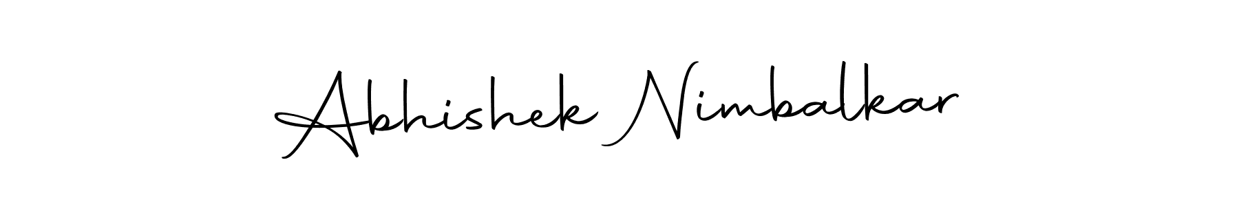 Make a beautiful signature design for name Abhishek Nimbalkar. Use this online signature maker to create a handwritten signature for free. Abhishek Nimbalkar signature style 10 images and pictures png