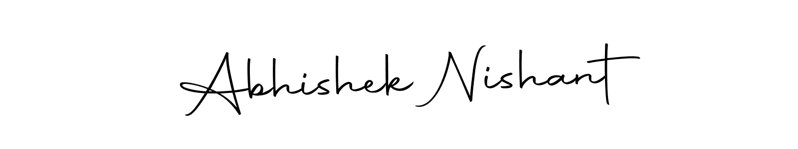Use a signature maker to create a handwritten signature online. With this signature software, you can design (Autography-DOLnW) your own signature for name Abhishek Nishant. Abhishek Nishant signature style 10 images and pictures png