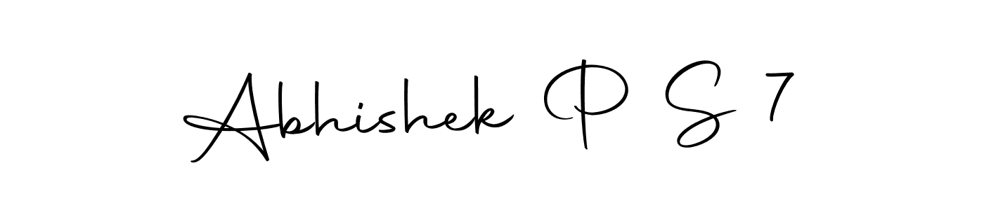 Also we have Abhishek P S 7 name is the best signature style. Create professional handwritten signature collection using Autography-DOLnW autograph style. Abhishek P S 7 signature style 10 images and pictures png