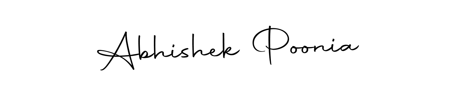 Make a short Abhishek Poonia signature style. Manage your documents anywhere anytime using Autography-DOLnW. Create and add eSignatures, submit forms, share and send files easily. Abhishek Poonia signature style 10 images and pictures png