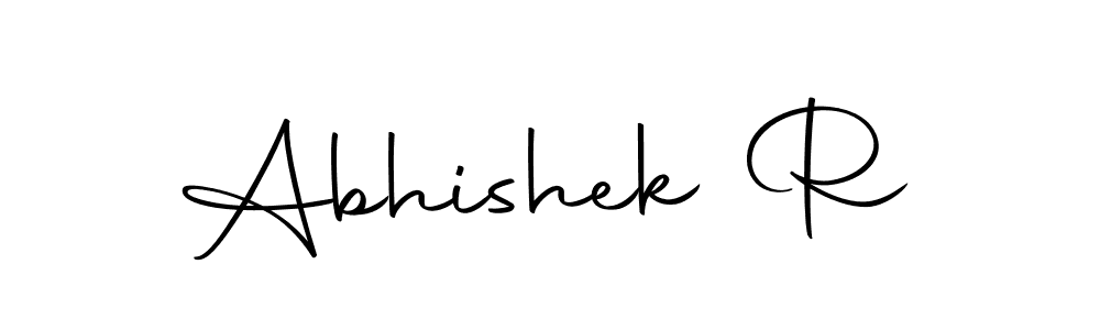 Design your own signature with our free online signature maker. With this signature software, you can create a handwritten (Autography-DOLnW) signature for name Abhishek R. Abhishek R signature style 10 images and pictures png