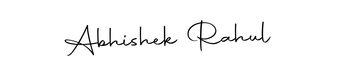 Design your own signature with our free online signature maker. With this signature software, you can create a handwritten (Autography-DOLnW) signature for name Abhishek Rahul. Abhishek Rahul signature style 10 images and pictures png