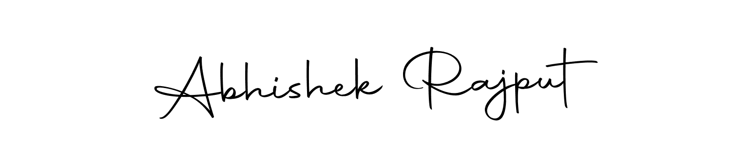 How to make Abhishek Rajput name signature. Use Autography-DOLnW style for creating short signs online. This is the latest handwritten sign. Abhishek Rajput signature style 10 images and pictures png