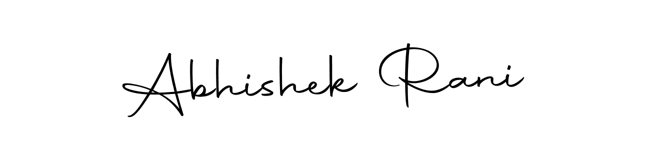 Design your own signature with our free online signature maker. With this signature software, you can create a handwritten (Autography-DOLnW) signature for name Abhishek Rani. Abhishek Rani signature style 10 images and pictures png