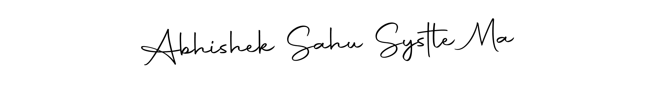 Make a beautiful signature design for name Abhishek Sahu Systle Ma. Use this online signature maker to create a handwritten signature for free. Abhishek Sahu Systle Ma signature style 10 images and pictures png