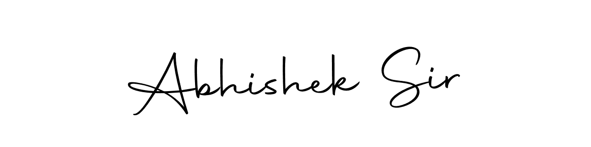 Design your own signature with our free online signature maker. With this signature software, you can create a handwritten (Autography-DOLnW) signature for name Abhishek Sir. Abhishek Sir signature style 10 images and pictures png