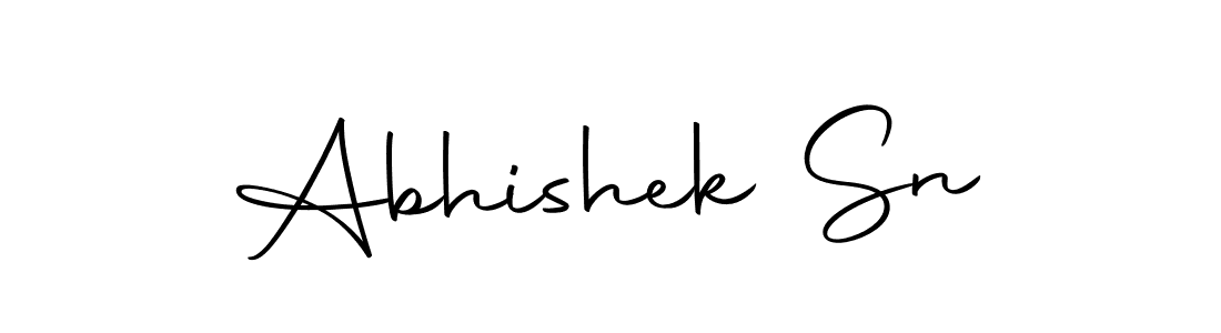 Make a beautiful signature design for name Abhishek Sn. With this signature (Autography-DOLnW) style, you can create a handwritten signature for free. Abhishek Sn signature style 10 images and pictures png