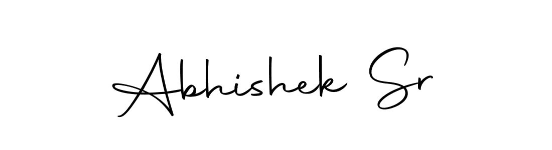 Design your own signature with our free online signature maker. With this signature software, you can create a handwritten (Autography-DOLnW) signature for name Abhishek Sr. Abhishek Sr signature style 10 images and pictures png