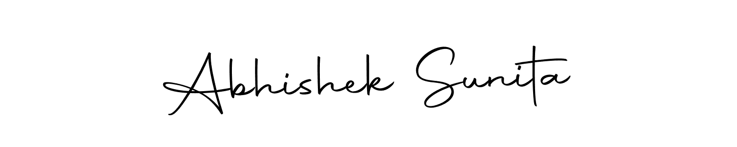 The best way (Autography-DOLnW) to make a short signature is to pick only two or three words in your name. The name Abhishek Sunita include a total of six letters. For converting this name. Abhishek Sunita signature style 10 images and pictures png