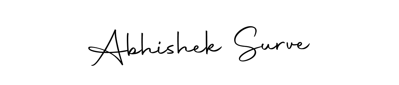Design your own signature with our free online signature maker. With this signature software, you can create a handwritten (Autography-DOLnW) signature for name Abhishek Surve. Abhishek Surve signature style 10 images and pictures png