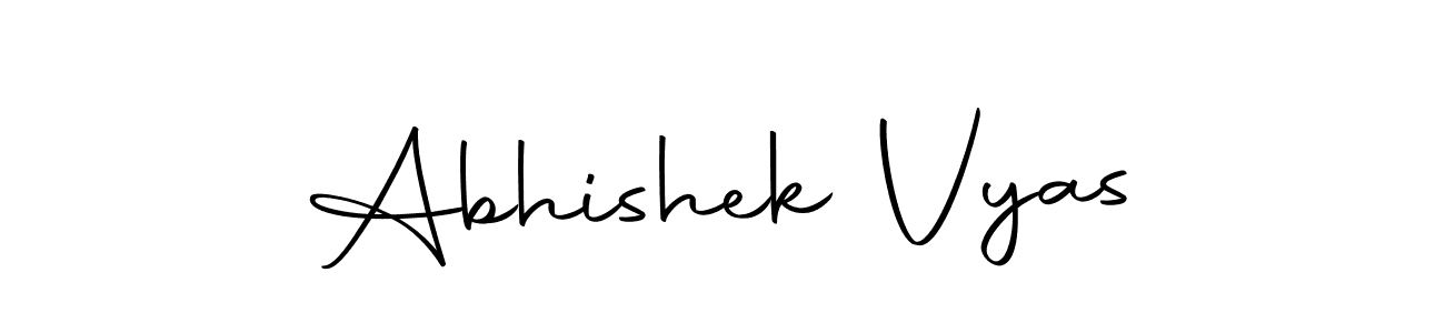 Design your own signature with our free online signature maker. With this signature software, you can create a handwritten (Autography-DOLnW) signature for name Abhishek Vyas. Abhishek Vyas signature style 10 images and pictures png