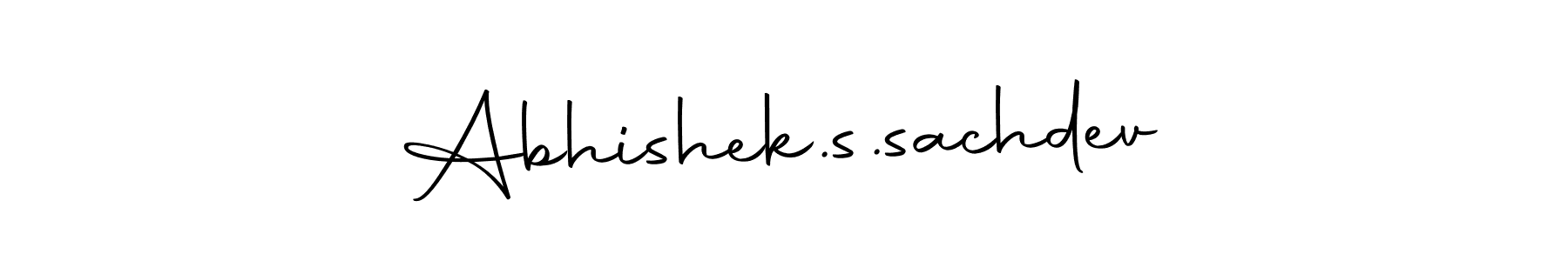 How to make Abhishek.s.sachdev signature? Autography-DOLnW is a professional autograph style. Create handwritten signature for Abhishek.s.sachdev name. Abhishek.s.sachdev signature style 10 images and pictures png