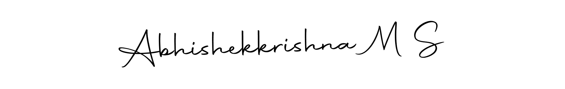 Here are the top 10 professional signature styles for the name Abhishekkrishna M S. These are the best autograph styles you can use for your name. Abhishekkrishna M S signature style 10 images and pictures png