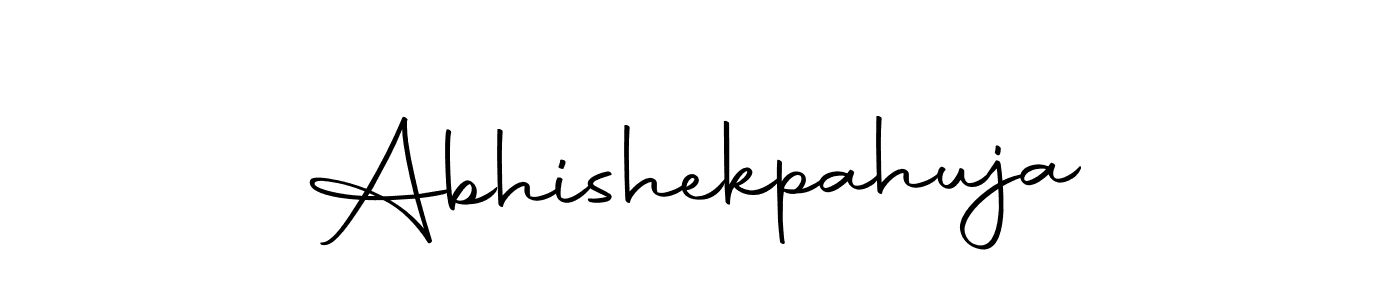 Design your own signature with our free online signature maker. With this signature software, you can create a handwritten (Autography-DOLnW) signature for name Abhishekpahuja. Abhishekpahuja signature style 10 images and pictures png