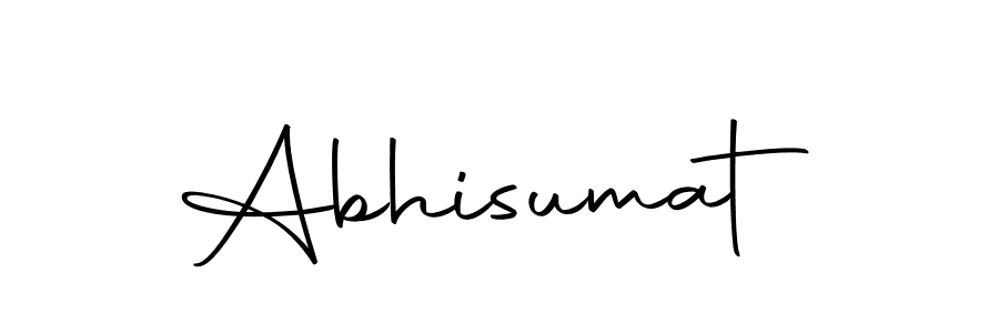 Design your own signature with our free online signature maker. With this signature software, you can create a handwritten (Autography-DOLnW) signature for name Abhisumat. Abhisumat signature style 10 images and pictures png