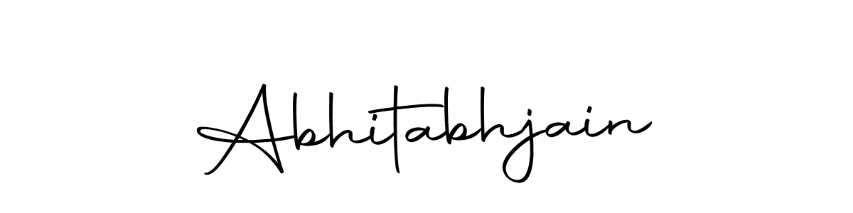 How to make Abhitabhjain name signature. Use Autography-DOLnW style for creating short signs online. This is the latest handwritten sign. Abhitabhjain signature style 10 images and pictures png