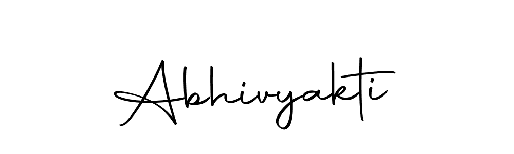 Design your own signature with our free online signature maker. With this signature software, you can create a handwritten (Autography-DOLnW) signature for name Abhivyakti. Abhivyakti signature style 10 images and pictures png