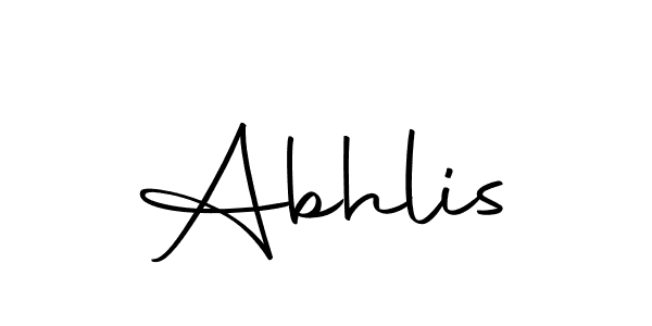 How to make Abhlis name signature. Use Autography-DOLnW style for creating short signs online. This is the latest handwritten sign. Abhlis signature style 10 images and pictures png