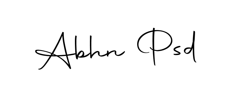 Design your own signature with our free online signature maker. With this signature software, you can create a handwritten (Autography-DOLnW) signature for name Abhn Psd. Abhn Psd signature style 10 images and pictures png