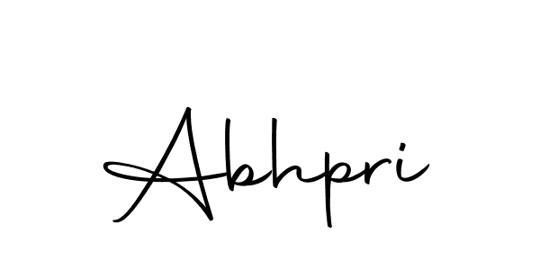 Use a signature maker to create a handwritten signature online. With this signature software, you can design (Autography-DOLnW) your own signature for name Abhpri. Abhpri signature style 10 images and pictures png