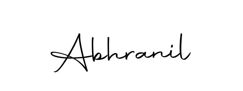 Use a signature maker to create a handwritten signature online. With this signature software, you can design (Autography-DOLnW) your own signature for name Abhranil. Abhranil signature style 10 images and pictures png