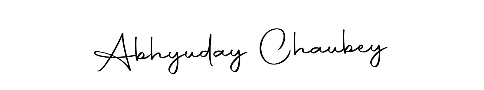 Make a beautiful signature design for name Abhyuday Chaubey. Use this online signature maker to create a handwritten signature for free. Abhyuday Chaubey signature style 10 images and pictures png