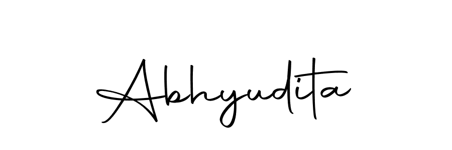 Abhyudita stylish signature style. Best Handwritten Sign (Autography-DOLnW) for my name. Handwritten Signature Collection Ideas for my name Abhyudita. Abhyudita signature style 10 images and pictures png