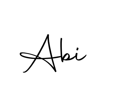 How to make Abi  signature? Autography-DOLnW is a professional autograph style. Create handwritten signature for Abi  name. Abi  signature style 10 images and pictures png