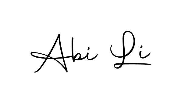 Design your own signature with our free online signature maker. With this signature software, you can create a handwritten (Autography-DOLnW) signature for name Abi Li. Abi Li signature style 10 images and pictures png