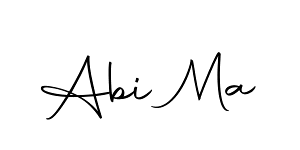 Design your own signature with our free online signature maker. With this signature software, you can create a handwritten (Autography-DOLnW) signature for name Abi Ma. Abi Ma signature style 10 images and pictures png