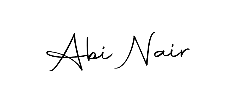 The best way (Autography-DOLnW) to make a short signature is to pick only two or three words in your name. The name Abi Nair include a total of six letters. For converting this name. Abi Nair signature style 10 images and pictures png