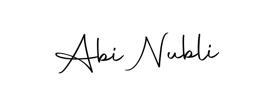 Create a beautiful signature design for name Abi Nubli. With this signature (Autography-DOLnW) fonts, you can make a handwritten signature for free. Abi Nubli signature style 10 images and pictures png