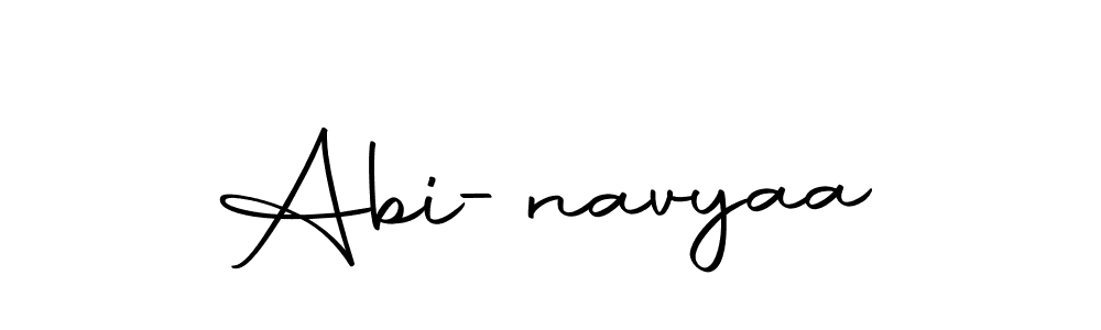 Design your own signature with our free online signature maker. With this signature software, you can create a handwritten (Autography-DOLnW) signature for name Abi-navyaa. Abi-navyaa signature style 10 images and pictures png
