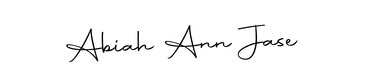 Create a beautiful signature design for name Abiah Ann Jase. With this signature (Autography-DOLnW) fonts, you can make a handwritten signature for free. Abiah Ann Jase signature style 10 images and pictures png