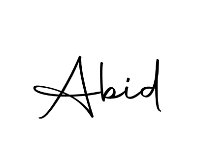 Create a beautiful signature design for name Abid. With this signature (Autography-DOLnW) fonts, you can make a handwritten signature for free. Abid signature style 10 images and pictures png