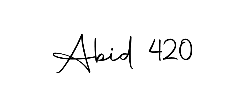 Make a beautiful signature design for name Abid 420. With this signature (Autography-DOLnW) style, you can create a handwritten signature for free. Abid 420 signature style 10 images and pictures png