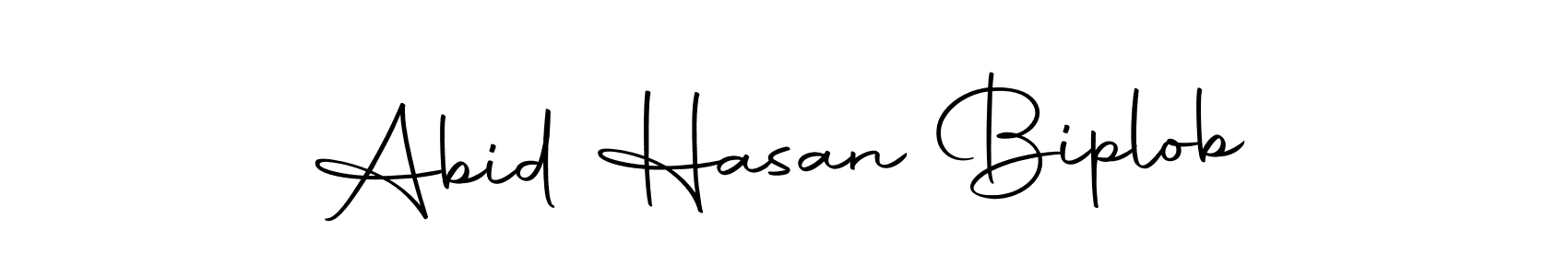 Design your own signature with our free online signature maker. With this signature software, you can create a handwritten (Autography-DOLnW) signature for name Abid Hasan Biplob. Abid Hasan Biplob signature style 10 images and pictures png