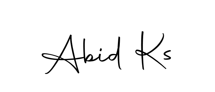 Make a beautiful signature design for name Abid Ks. With this signature (Autography-DOLnW) style, you can create a handwritten signature for free. Abid Ks signature style 10 images and pictures png