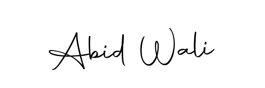 Create a beautiful signature design for name Abid Wali. With this signature (Autography-DOLnW) fonts, you can make a handwritten signature for free. Abid Wali signature style 10 images and pictures png