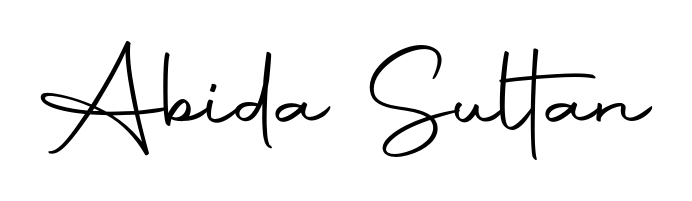 It looks like you need a new signature style for name Abida Sultan. Design unique handwritten (Autography-DOLnW) signature with our free signature maker in just a few clicks. Abida Sultan signature style 10 images and pictures png