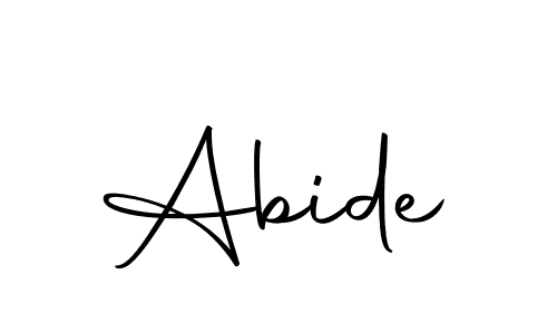 The best way (Autography-DOLnW) to make a short signature is to pick only two or three words in your name. The name Abide include a total of six letters. For converting this name. Abide signature style 10 images and pictures png