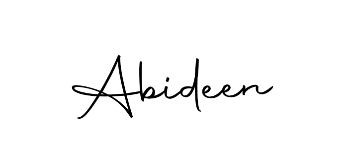 Make a beautiful signature design for name Abideen. With this signature (Autography-DOLnW) style, you can create a handwritten signature for free. Abideen signature style 10 images and pictures png