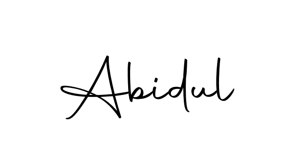 The best way (Autography-DOLnW) to make a short signature is to pick only two or three words in your name. The name Abidul include a total of six letters. For converting this name. Abidul signature style 10 images and pictures png