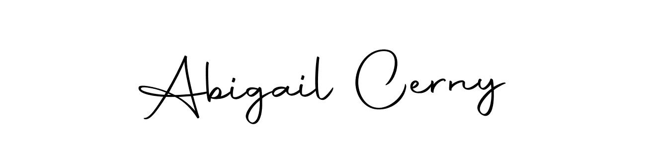 How to make Abigail Cerny name signature. Use Autography-DOLnW style for creating short signs online. This is the latest handwritten sign. Abigail Cerny signature style 10 images and pictures png